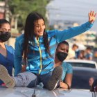 Lucía Yépez fue recibida a lo grande en su Quevedo.