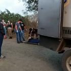 Así quedó Ercio Wirsinton García Cedeño tras recibir un tiro en el tórax.