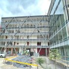 El edificio luce imponente. Atrás quedaron las secuelas del terremto de 2016.