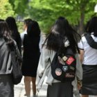 Las estudiantes de la capital de Corea