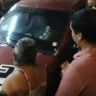 Así quedó el vehículo que sufrió atentado