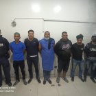 La banda de extorsionadores capturada por la Policía en Santo Domingo de los Tsáchilas.