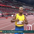 Anderson Colorado obtuvo un tiempo de 48.89 y se ubicó en la tercera posición.