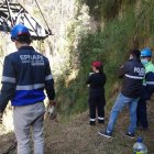 En la última búsqueda de los restos de Natalia.