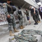 Erwin García, de 40 años, contó que supuestamente se dedica a trabajar como guardia de seguridad y que en pasado habría sido militar.