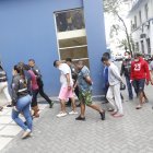 Los individuos fueron mostrados en el cuartel Modelo, del norte porteño.