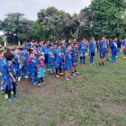 Escuela de fútbol Emelec - Milagro que entrena en el sector de La Pradera participará en varias categorías con equipos de mujeres y varones.
