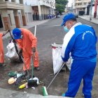 Las labores participaron agentes de la Policía Comunitaria y la empresa de Aseo de la ciudad.