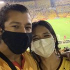 Luis Carchi estuvo por primera vez en el estadio Monumental. En sus 24 años jamás había estado alentando en directo a Barcelona.