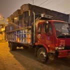 Este camión incautado a los ladrones servía para sustraerse y trasladar las reses.