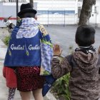 La mujer salió la mañana de ayer junto a sus hijos. Sus parientes los esperaban en Latacunga.