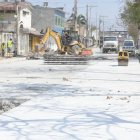 Trabajos. Las tareas comenzaron en esta arteria del sur de la ciudad.