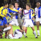 Ecuador empató (0-0) de visita ante Colombia en las eliminatorias para Corea-Japón 2002.