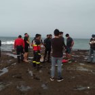 Los amigos y compañeros consternados por la tragedia.