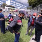 Los familiares de Jimmy Caiza tienen previsto llevar el cadáver a la comunidad de Cumandá, en Chimborazo.