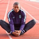 El velocista Álex Quiñónez formó parte del equipo de atletismo del Barcelon español.