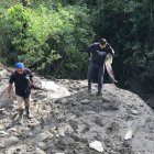 Un río de lodo se aprecia en los alrededores de la zona de El Retorno.