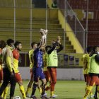 Los jugadores del Aucas dieron dos grandes alegrías en el retorno de sus hinchas a las gradas.