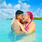 Zully y su esposo Jeyce disfrutan de su paseo a Punta Cana.