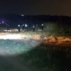 En este sector apartado del cantón Durán fue encontrado el baleado.