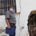 Las paredes están a punto de desplomarse, se encuentran cuarteadas.