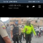 El presunto ladrón quedó tendido en el piso luego de la golpiza.