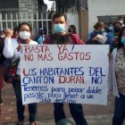 La protesta de los usuarios se realizó la mañana de este lunes 8 de noviembre