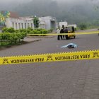 La Policía acordonó el sitio donde fue hallada la víctima