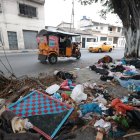 En este lugar fue abandonado el bebé, en medio de la basura.