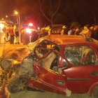 El cuerpo de Gorra quedó aprisionado en el vehículo en el que perdió la vida.