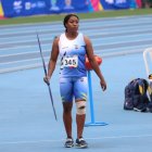La deportista ecuatoriana lideró la prueba al hacer una lanzamiento de 58,26 metros.