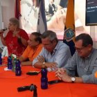 Jairala junto a Rabascall y otros dirigentes de Centro Democrático en la reunión de ayer.