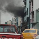 El incendio generó tráfico en la zona afectada