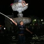 Óscar Lincango demostró ser un hincha hasta 'las mismas'.