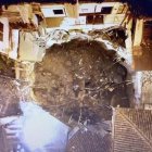 El socavón afectó a varias casas en el cantón Zaruma