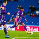Gonzalo Plata fue una de las figuras del Real Valladolid, en la victoria ante la Real Sociedad.