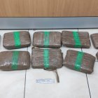 Los diez bloques de marihuana hallados en un taxi