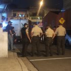 Policías llegaron al sector para indagar detalles de esta nueva balacera.