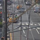 Un choque se registró en la calle Lizardo García.