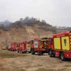 Las altas temperaturas de esos días produjeron que las llamas se reactiven, en Cerro Colorado.