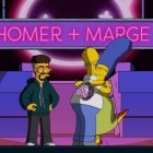 Bad Bunny canta para que Marge perdone a Homero.