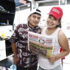 Vilma con el premio de EXTRA, le comprará “alguito” a su esposo Wilson.