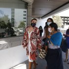 Equipo. Parte de la defensa del exfuncionario sentenciado a tres años por un delito sexual, a su llegada a la Corte