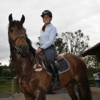 Priscila Simpson tiene una relación especial con Cretchon. Al estar sobre el caballo siente paz.