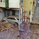 Al menos cuatro casas colapsaron por el hundimiento en Zaruma