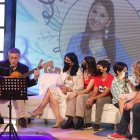 Anita Bulubasich junto a su familia en la despedida que le hizo De casa en casa.