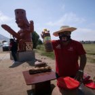 La escultura fue vandalizada, dice el alcalde de Moche.