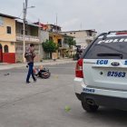 Diego Mina Palma se movilizaba en esta motocicleta cuando le dispararon.