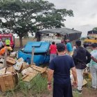 Edwin Suárez Avilés conducía un camión cargado de cajas de banano.