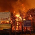 Dantesco incendio forestal